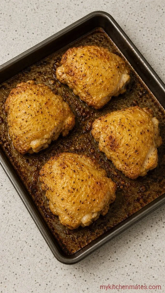 Baked Lemon Pepper Chicken Step 3: Bake Until the Skin Crisps