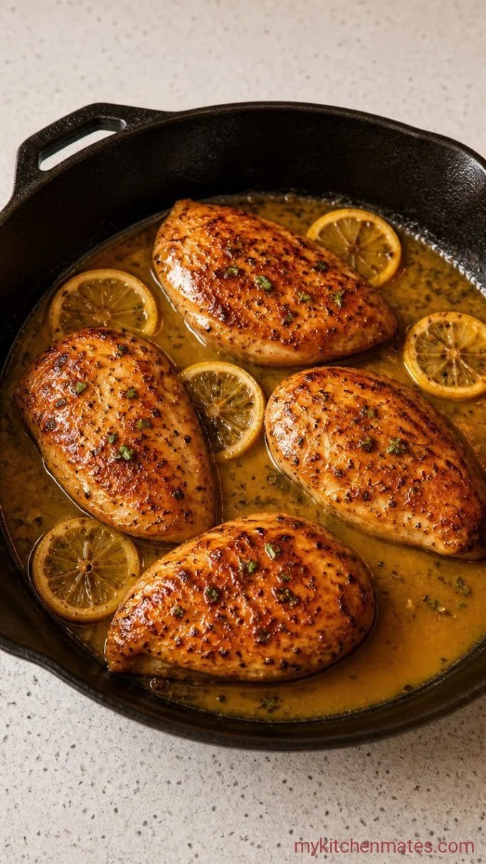 Juicy High Protein Chicken Breast with Lemon and Herbs Step 3: Baste with Butter and Lemon