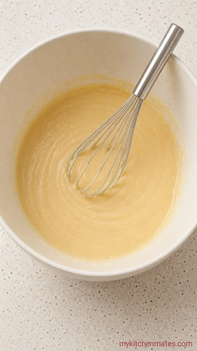 Step 3: Beat in Eggs and Vanilla