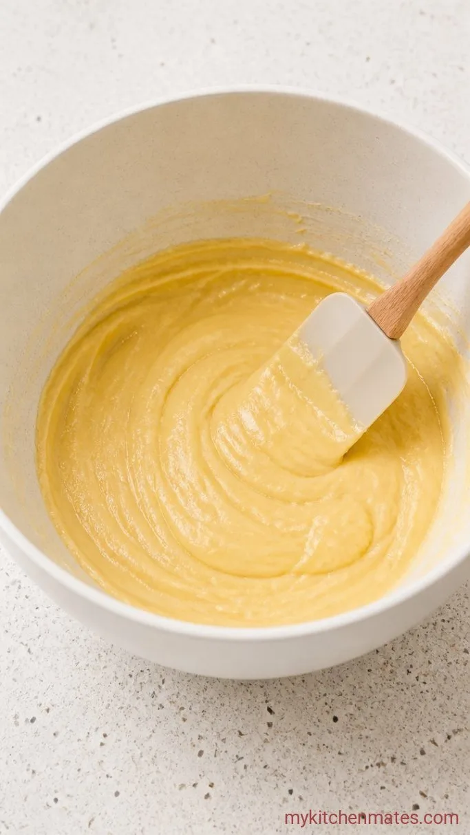 Step 3: Beat in the Egg and Vanilla