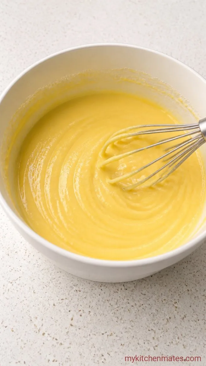 Step 3: Beat in the Eggs and Extracts
