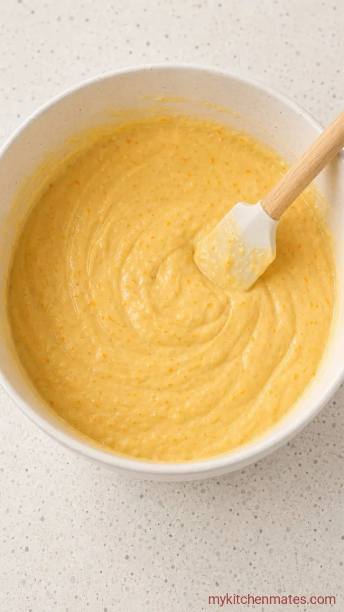 Tender Orange Loaf Cake with Citrus Glaze Step 3: Beat in the Eggs and Orange