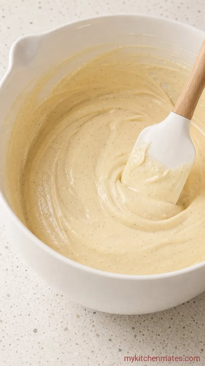 Step 3: Beat in the Eggs and Vanilla