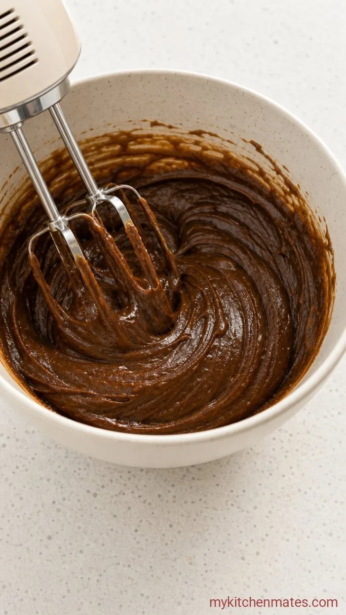 Step 3: Beat in the Molasses and Egg