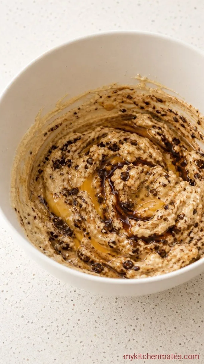 Soft Gingerbread Latte Cookies with Espresso Glaze Step 3: Beat in the Wet Ingredients
