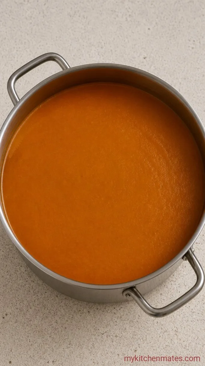 30-Minute Mexican Red Lentil Soup Step 3: Blend for Creaminess