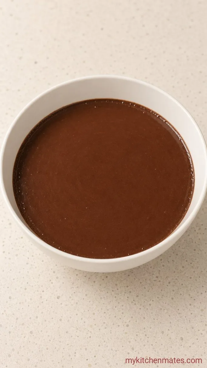 Rich Chocolate Peanut Butter Cake with Peanut Butter Frosting Step 3: Blend the Batter