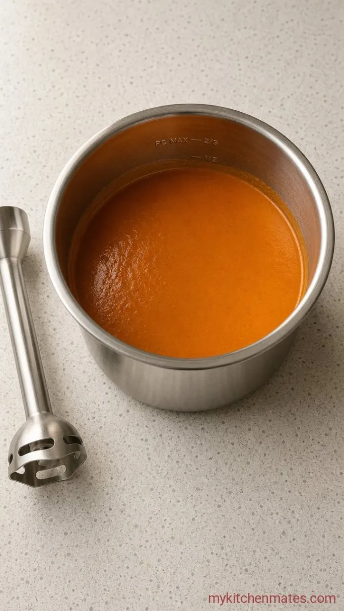 Creamy Instant Pot Tomato Soup (Ready in 30 Minutes) Step 3: Blend the Soup