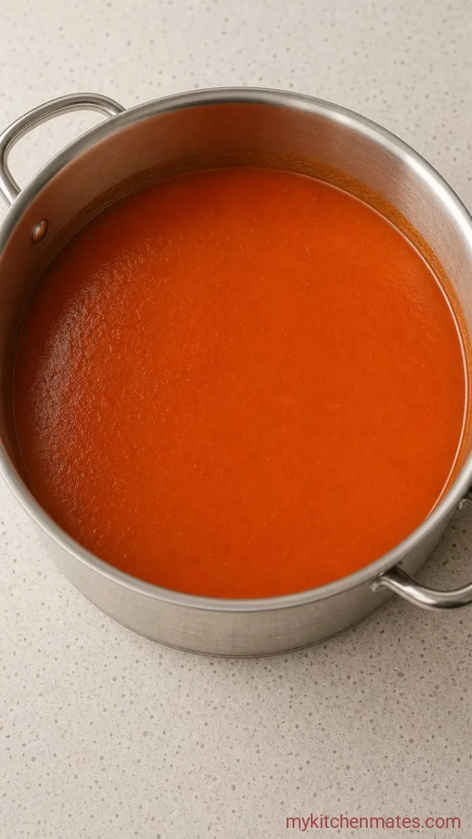 30-Minute Copycat Panera Tomato Soup Step 3: Blend the Soup