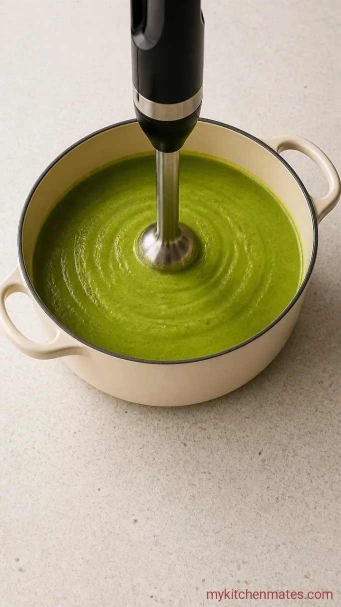Creamy Broccoli and Stilton Soup (Ready in 35 Minutes) Step 3: Blend Until Smooth