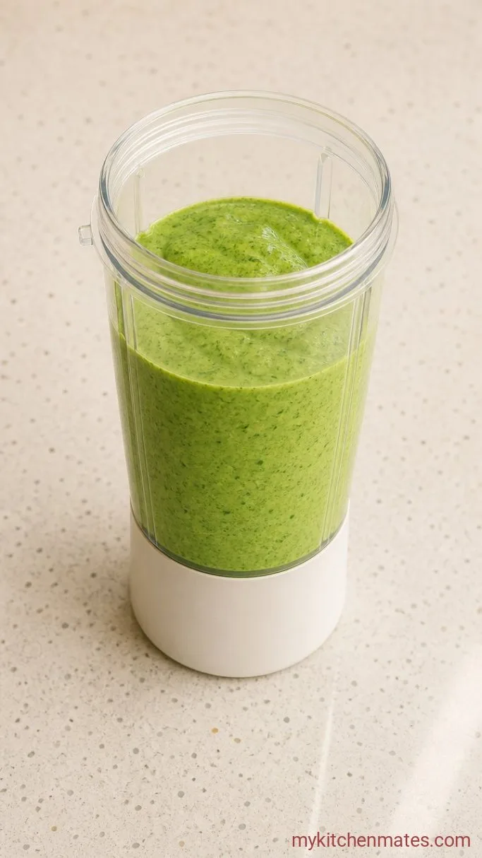 Step 3: Blitz the Mint Yogurt Sauce