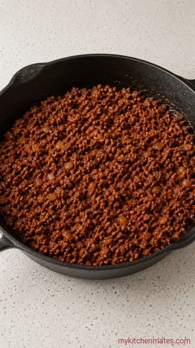 15-Minute High-Protein Cottage Cheese Beef Bowl Step 3: Bloom the Spices