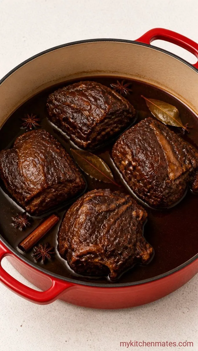 Taiwanese Beef Noodle Soup: Rich, Spicy, and Fall-Apart Tender Step 3: Braise the Beef