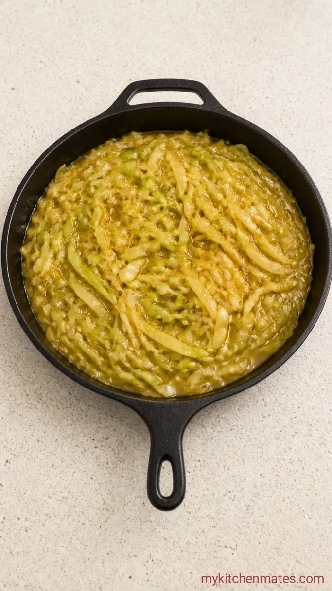 Quick Southern Fried Cabbage with Bacon Step 3: Braise the Cabbage