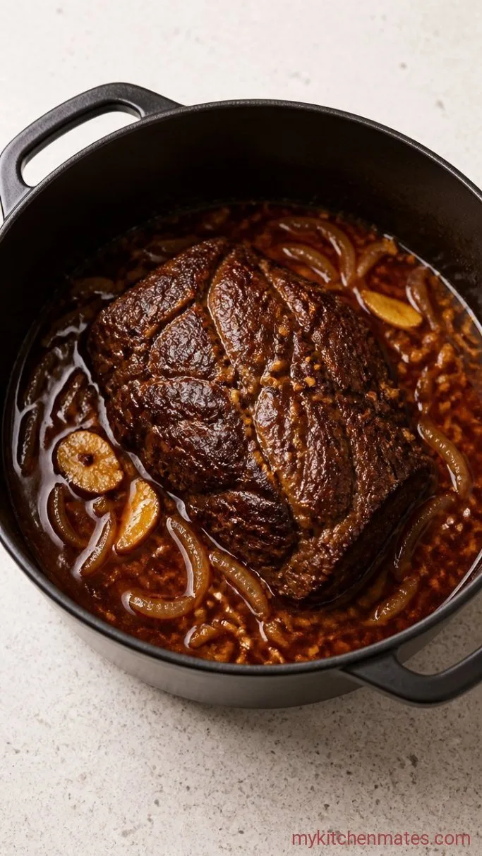 Gochujang-Braised Korean Pot Roast Step 3: Braise the Roast