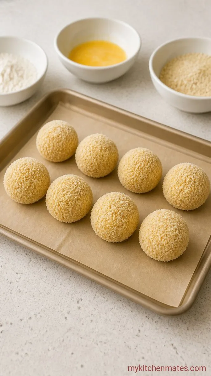 Step 3: Bread the Arancini