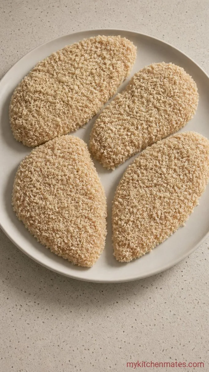 Crispy Chicken Katsu Curry with Rich Japanese Curry Sauce Step 3: Bread the Cutlets