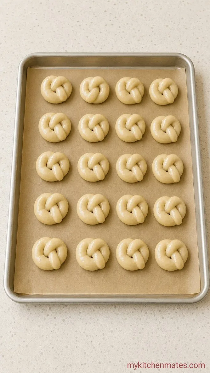 Soft & Chewy Gluten Free Pretzel Bites Step 3: Brush with Baking Soda Wash