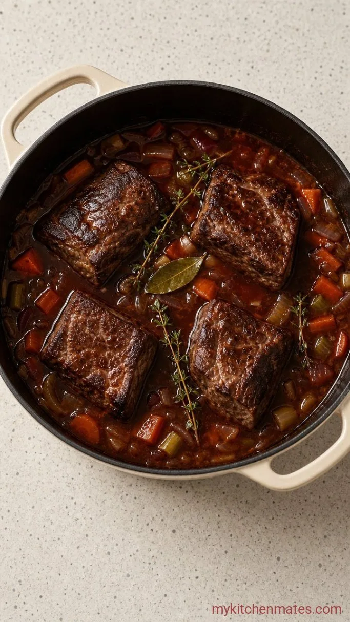 Braised Boneless Beef Short Ribs Step 3: Build the Braising Liquid