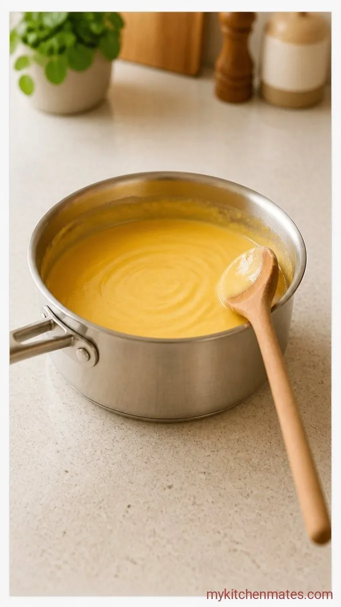 Crispy-Topped Baked Cauliflower Mac and Cheese Step 3: Build the Cheese Sauce