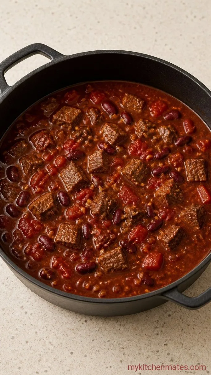 Smoky Brisket Chili (Stovetop or Slow Cooker) Step 3: Build the Chili Base