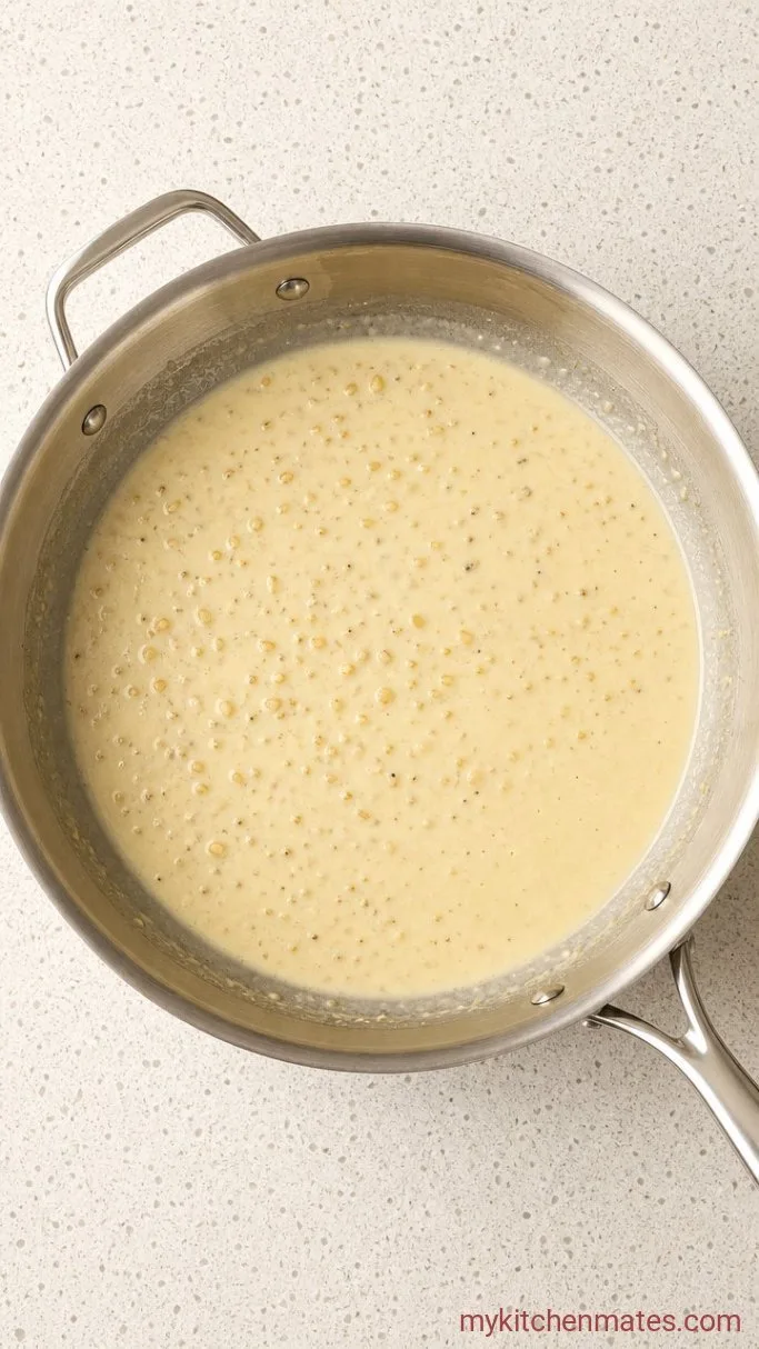 30-Minute Creamy Bowtie Pasta Step 3: Build the Cream Sauce