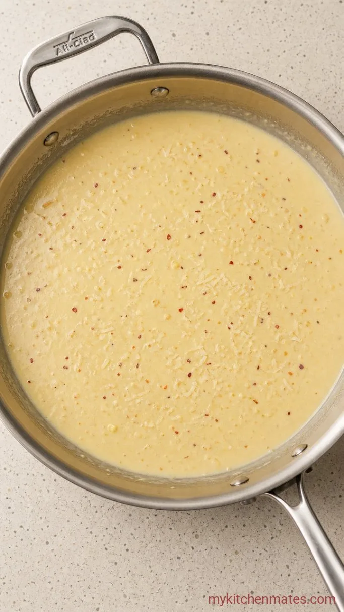 30-Minute Creamy Sausage Pasta Step 3: Build the Cream Sauce