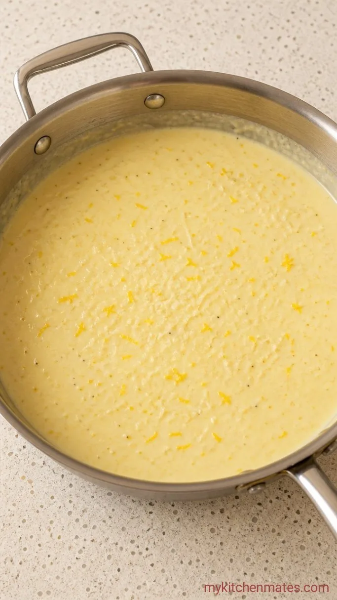 15-Minute Creamy Lemon Pasta Sauce Step 3: Build the Creamy Base