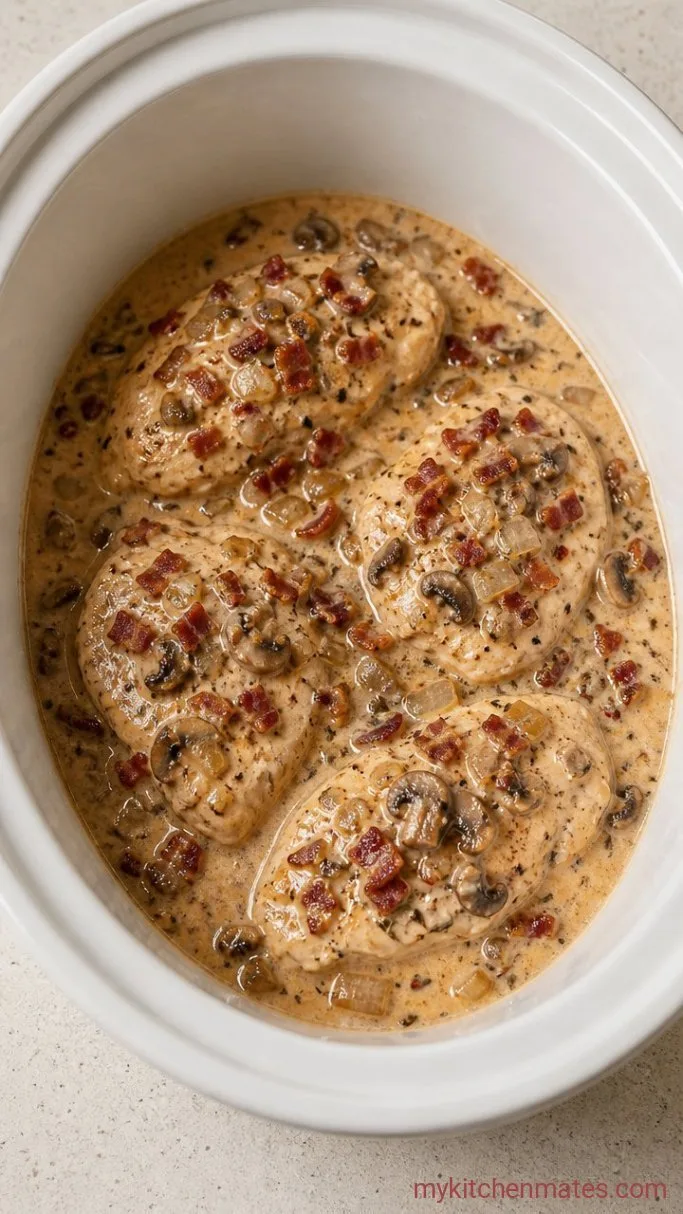 Crockpot Smothered Chicken (Tender and Rich) Step 3: Build the Creamy Sauce