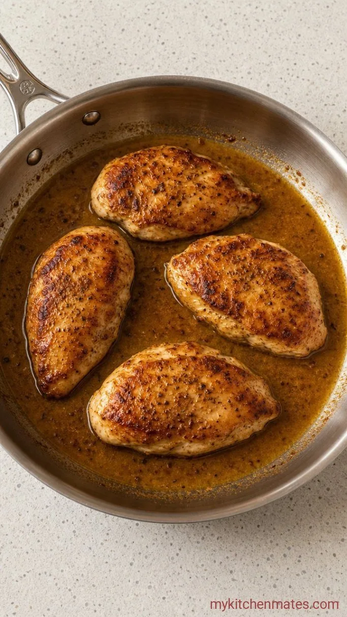 25-Minute Greek Chicken Breast with Lemon and Oregano Step 3: Build the Quick Pan Sauce