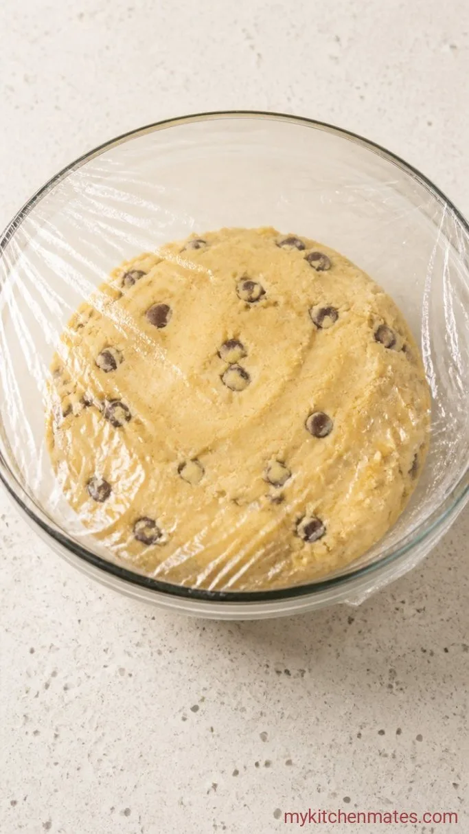 Soft and Chewy Vegan Lemon Cookies Step 3: Chill the Dough