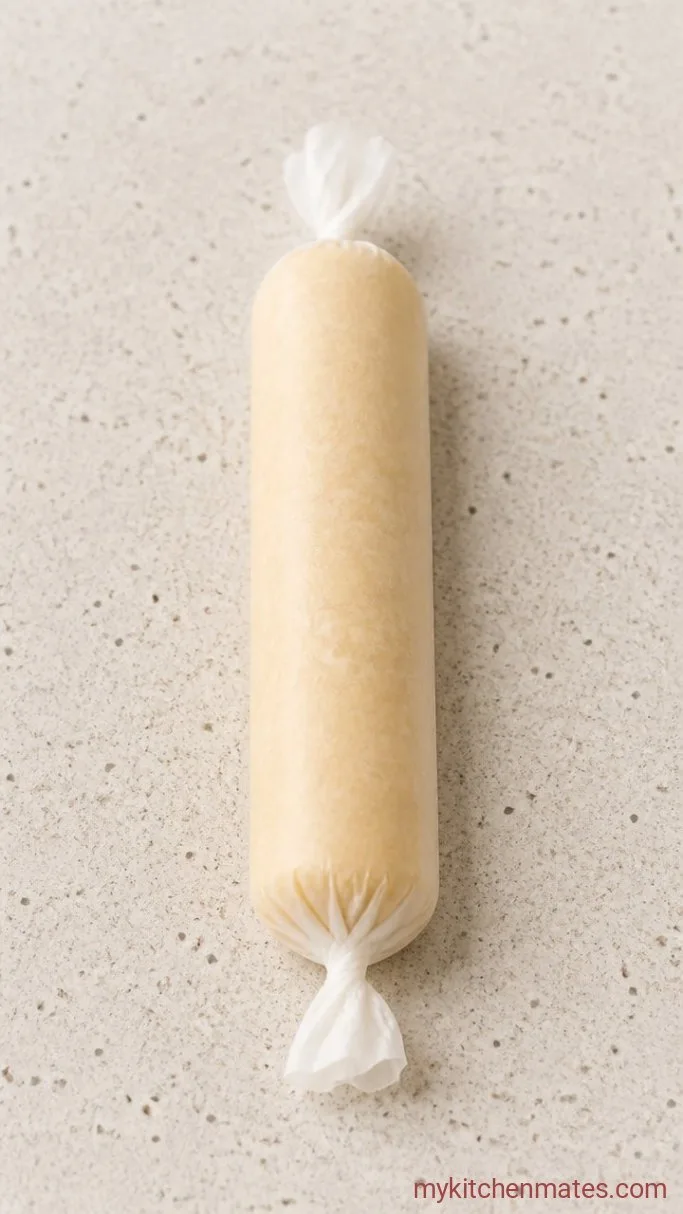 Brown Butter Shortbread Cookies Step 3: Chill the Dough