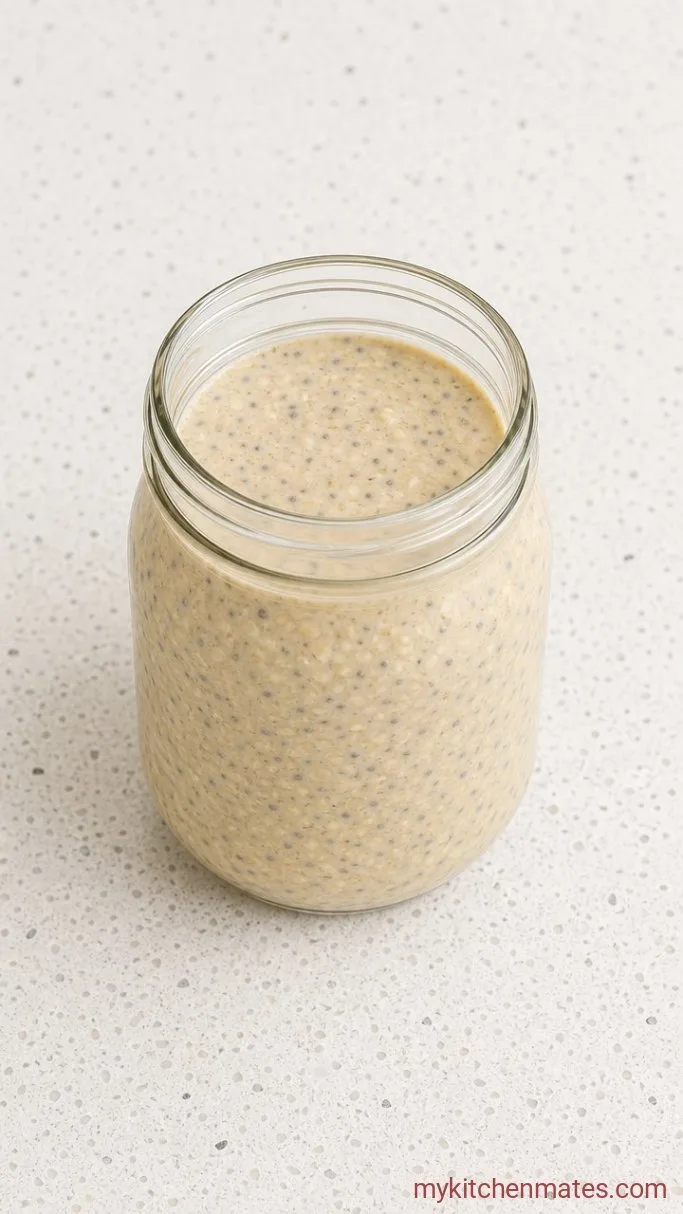 Creamy Banana Overnight Oats Step 3: Chill the Mixture