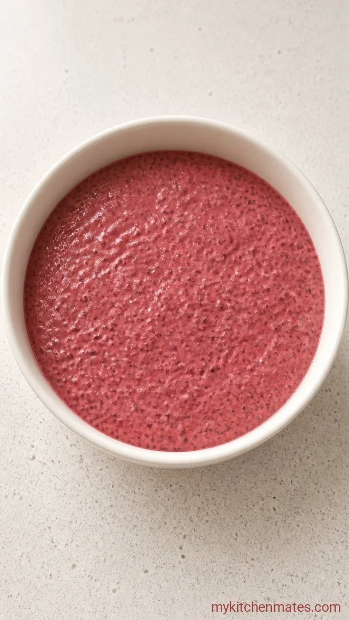 Creamy Cherry Chia Pudding (4 Ingredients) Step 3: Chill the Pudding