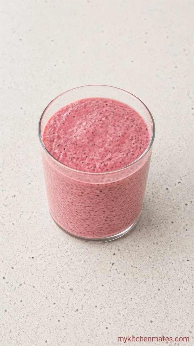 4-Ingredient Strawberry Chia Pudding Step 3: Chill Until Thick and Creamy