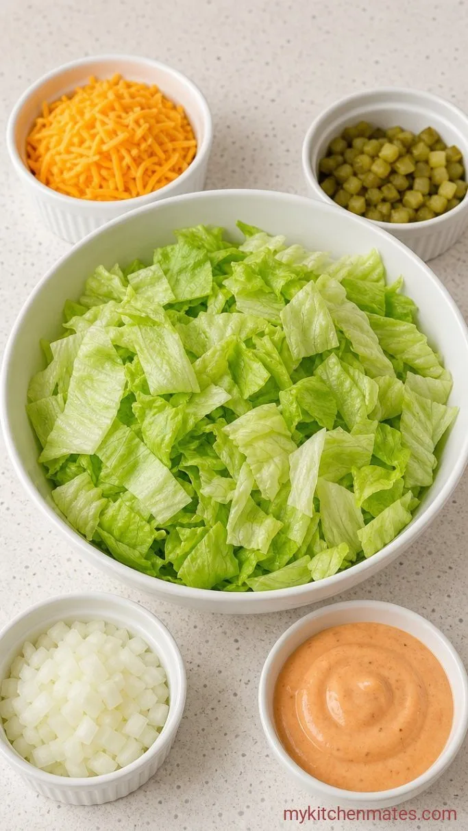 Step 3: Chop the Lettuce and Prep the Toppings
