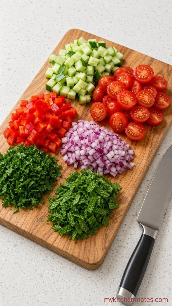 Step 3: Chop the Vegetables and Herbs