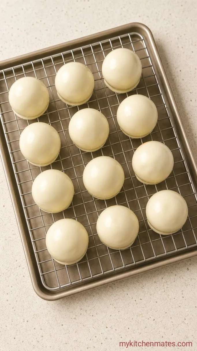 No-Bake Carrot Cake Truffles Step 3: Coat in White Chocolate