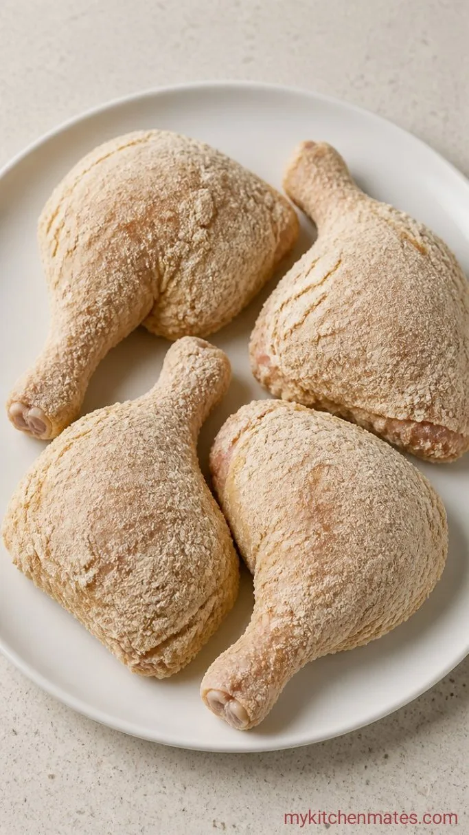Crispy Spicy Fried Chicken (No Deep Fryer Needed) Step 3: Coat the Chicken