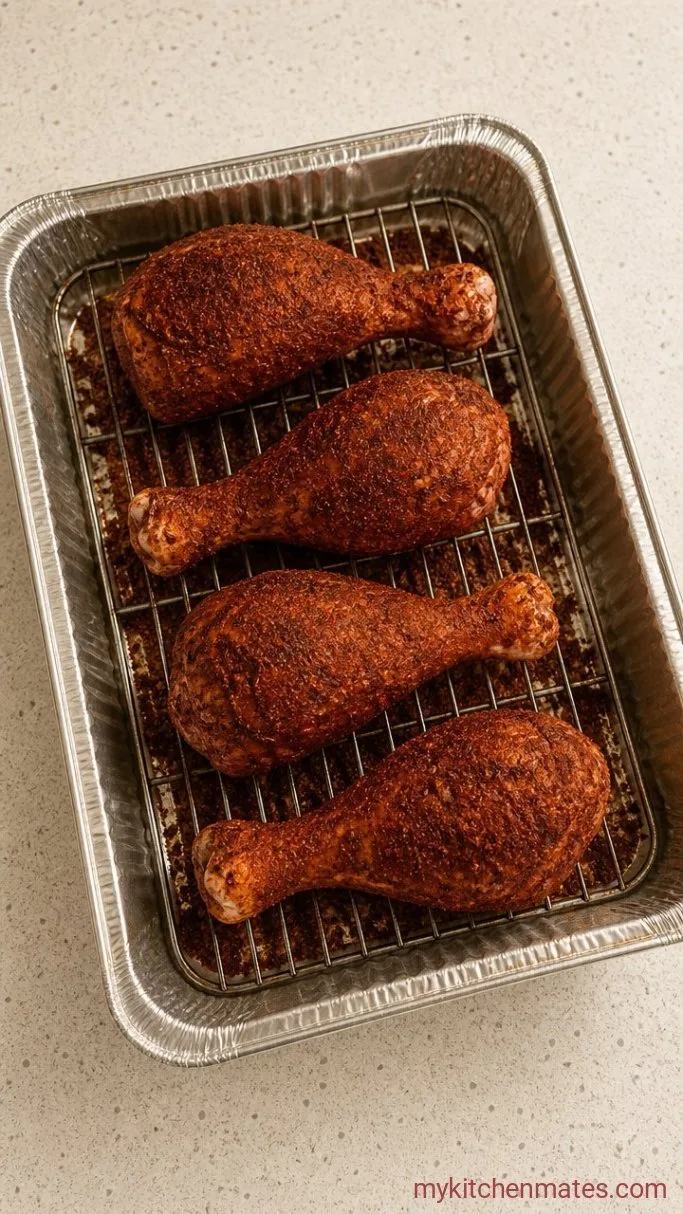 Smoked Turkey Legs (Brined and Smoked Low and Slow) Step 3: Coat the Legs with the Rub