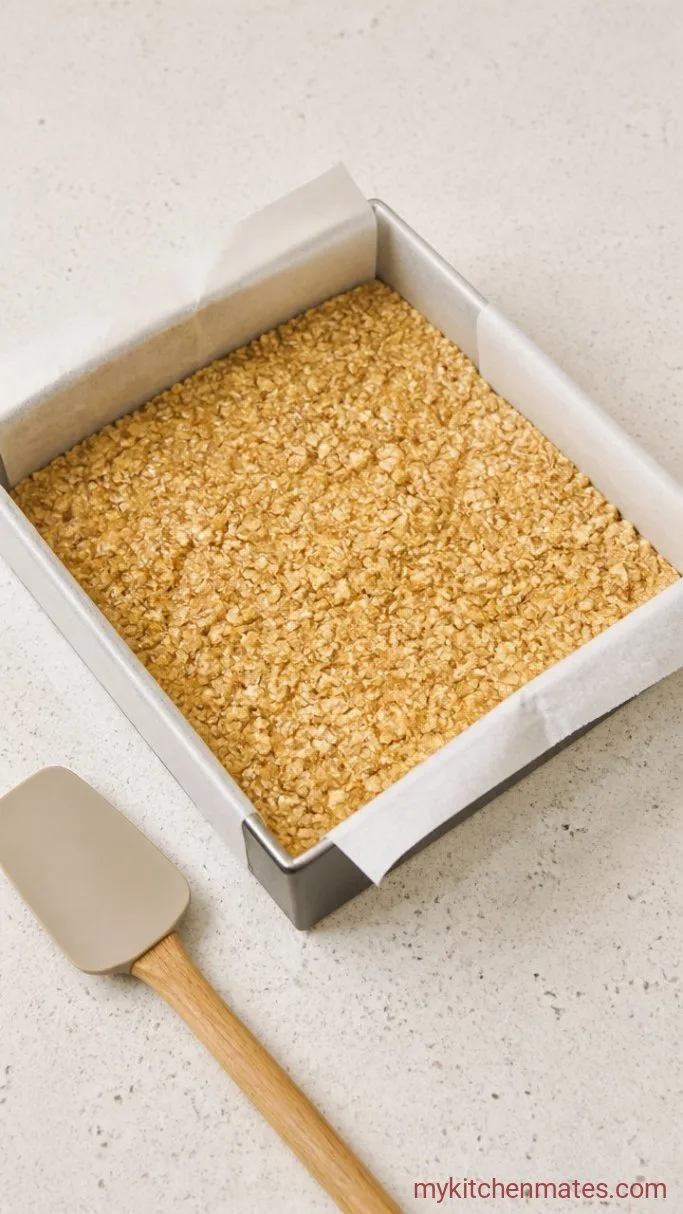 Crunchy Oat and Honey Granola Bars (Nature Valley Copycat) Step 3: Combine and Press Into the Pan