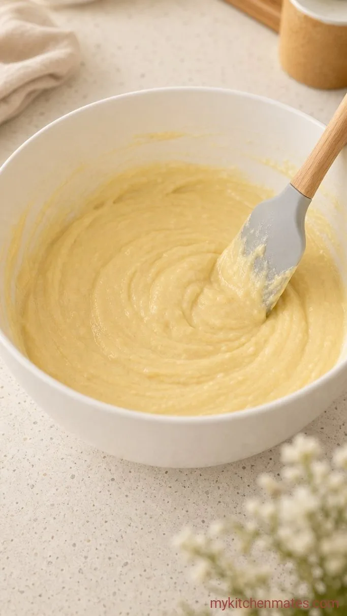 Chocolate Chip Sour Cream Bundt Cake Step 3: Combine the Batter