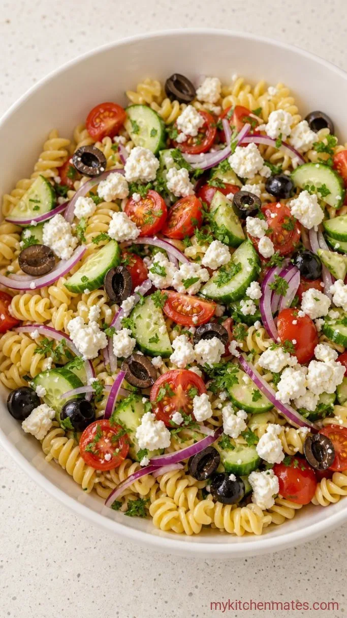 Pasta House Salad with Italian Dressing Step 3: Combine the Salad Ingredients