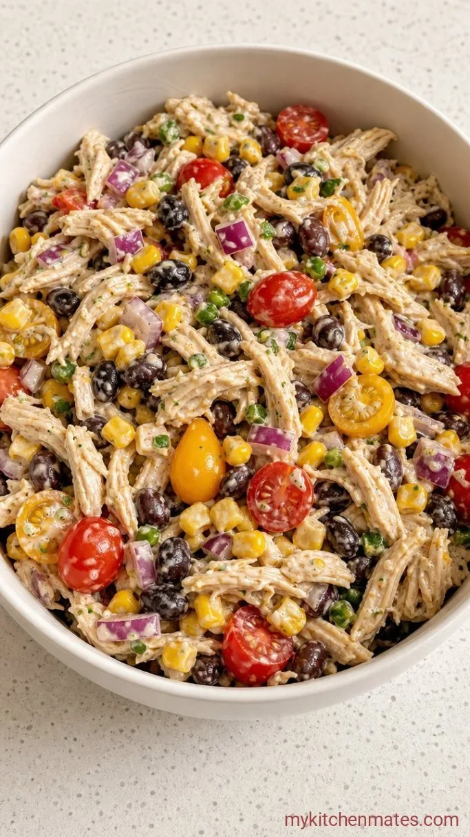 Sassy Scotty Chicken Salad with Jalapeño Lime Dressing Step 3: Combine the Salad