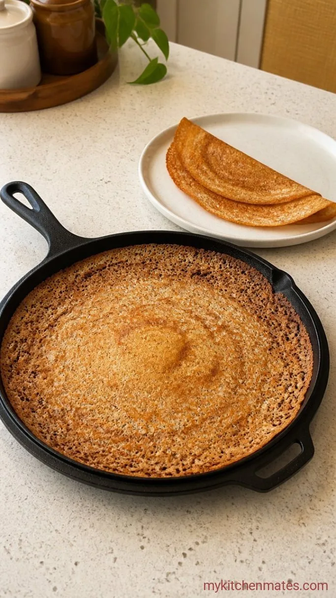 Quick and Crispy Oats Dosa (No Fermentation Needed) Step 3: Cook Crispy Dosas