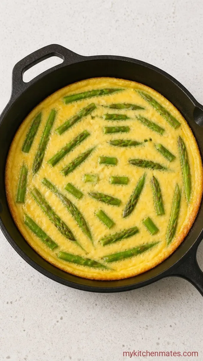 20-Minute Asparagus Egg Frittata Step 3: Cook on the Stovetop