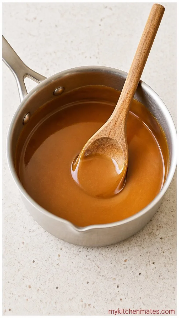 One-Bowl Chocolate Caramel Cake (No Mixer Needed) Step 3: Cook the Caramel Icing