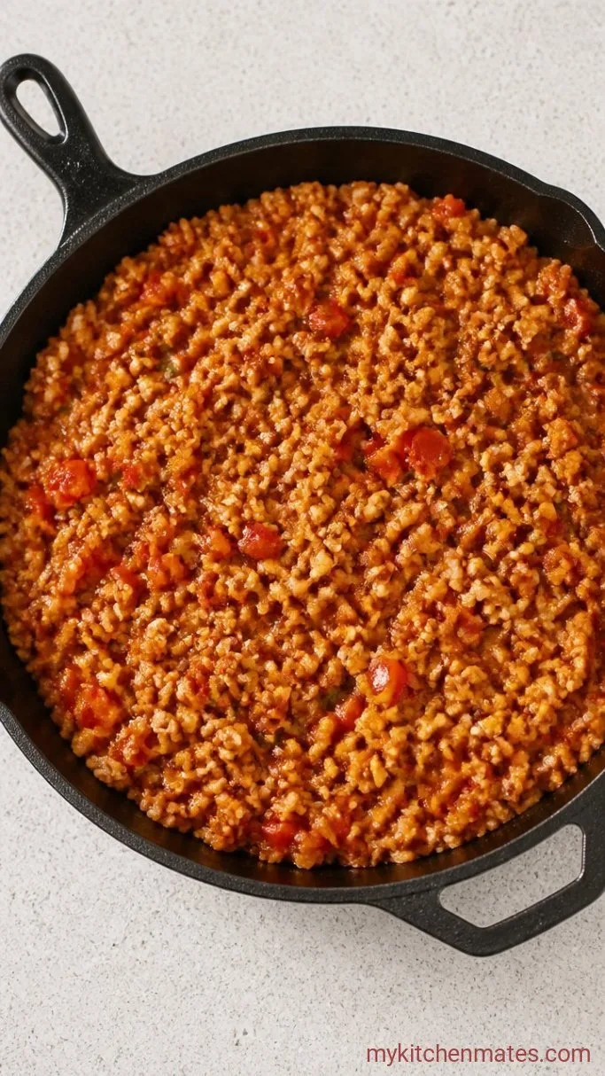 20-Minute Mexican Cauliflower Rice Step 3: Cook the Cauliflower Rice