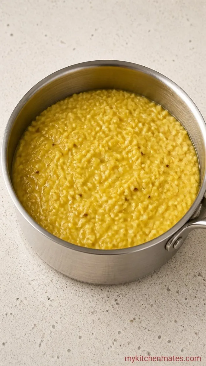 Comforting Moong Dal Khichdi (One-Pot Indian Rice and Lentils) Step 3: Cook the Khichdi