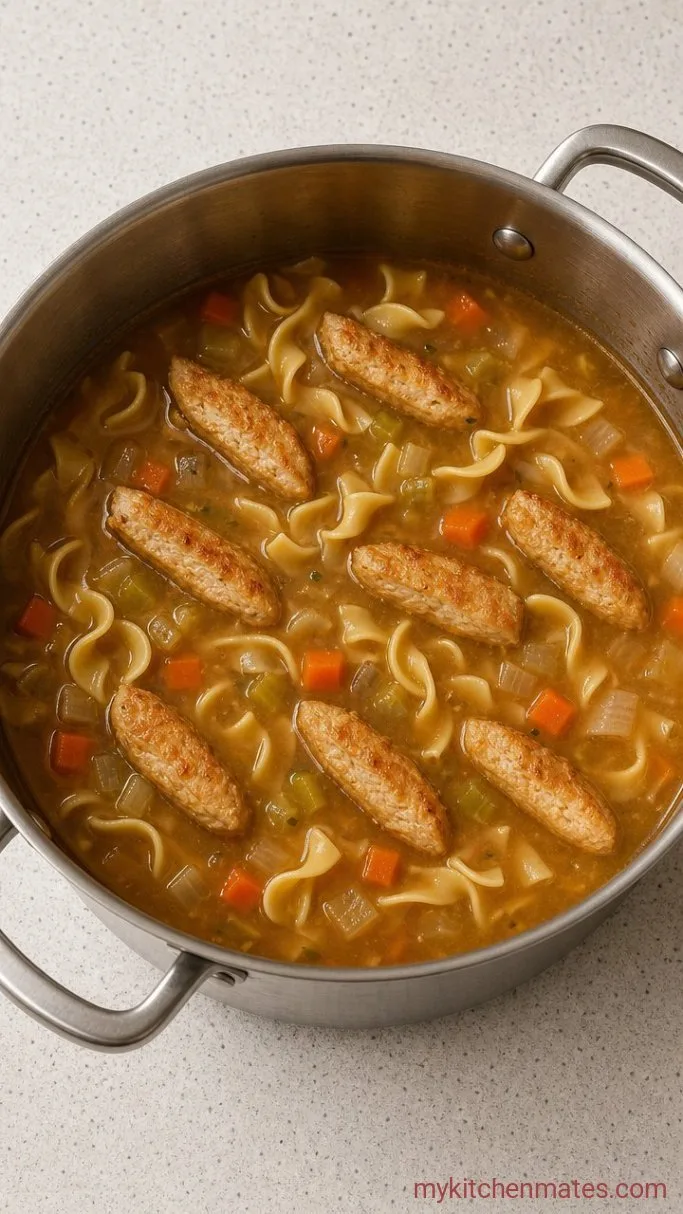 Step 3: Cook the Noodles and Chicken